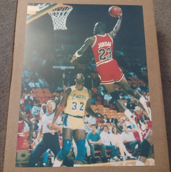 MICHAEL JORDAN BULLS RETRO 8.5x11 FREE THROW LINE DUNK GLOSSY 1988 NBA POSTER - Picture 10 of 10